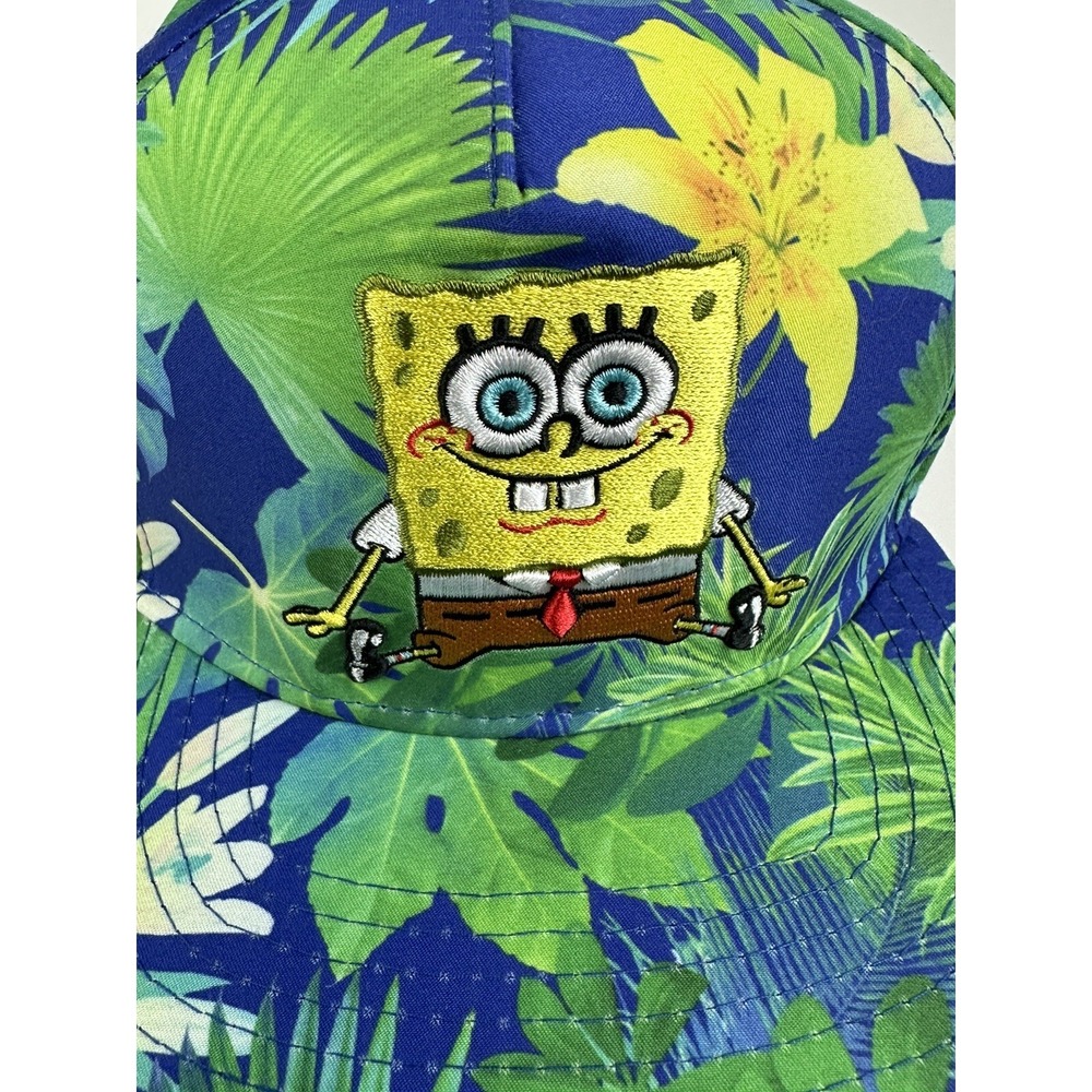 Spongebob Squarepants Baseball Cap Concept One Tropical Floral Snap Back NEW